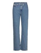 High Rise Straight Bottoms Jeans Straight-regular Blue Calvin Klein Je...