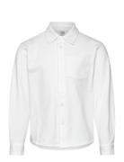 Hcravn - Shirt Tops Shirts Long-sleeved Shirts White Hust & Claire