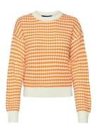 Vmgabi Ls O-Neck Pullover Ga Bf Tops Knitwear Jumpers Orange Vero Moda