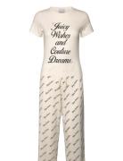 Juicy Wishes Shortsleeve Pyjama Set Almond Blossom Pyjamas Cream Juicy...