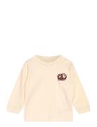 Tnshimono L_S Tee Tops T-shirts Long-sleeved T-shirts Cream The New