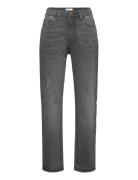 Jeans Regular Straight Bottoms Jeans Regular Jeans Grey Creamie