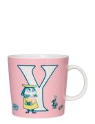 Moomin Mug 0,4L Abc Y Home Meal Time Cups & Mugs Cups Pink Arabia