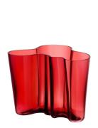 Aalto Vase 160Mm Cranberry Home Decoration Vases Small Vases Red Iitta...