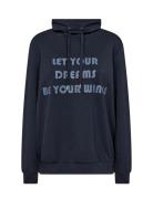 Sc-Banu Tops Sweat-shirts & Hoodies Sweat-shirts Navy Soyaconcept