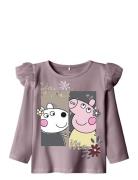 Nmfdamina Peppa Ls Top Cplg Tops T-shirts Long-sleeved T-shirts Purple...