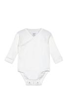 Body Wrap Rib Solid Bodies Long-sleeved White Lindex