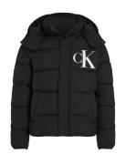 Essentials Non Down Jacket Fôret Jakke Black Calvin Klein Jeans