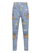 Leggings Dino Aop Bottoms Leggings Blue Lindex