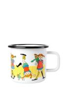 Enamel Mug 3,7Dl Pippi Longstocking Home Meal Time Cups & Mugs Cups Mu...