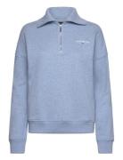 Half-Zip Logo Sweatshirt Tops Sweat-shirts & Hoodies Sweat-shirts Blue...