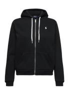 Fleece Full-Zip Hoodie Tops Sweat-shirts & Hoodies Hoodies Black Polo ...