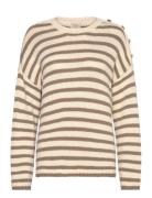 Frbelinda Pu 1 Tops Knitwear Jumpers Beige Fransa