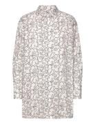 Nila Piirto Unikko Tops Shirts Long-sleeved White Marimekko