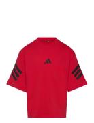 J Fi 3S T Tops T-shirts Short-sleeved Red Adidas Sportswear