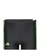 Adidas Colorblock 3-Stripes Swim Boxer Badeshorts Black Adidas Perform...