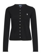 30/1S Stretch Mesh-Lsl-Crd Tops Knitwear Cardigans Black Polo Ralph La...