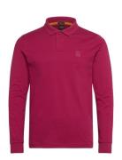 Passerby Tops Polos Long-sleeved Burgundy BOSS