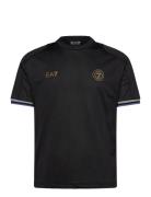 T-Shirt Tops T-shirts Short-sleeved Black EA7