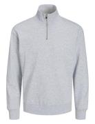 Jjebradley Sweat Half Zip Noos Tops Sweat-shirts & Hoodies Sweat-shirt...