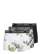 Jacabstract Trunks 3 Pack Sn Boksershorts White Jack & J S