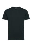 100% Cotton Slim-Fit V-Neck T-Shirt Tops T-shirts Short-sleeved Black ...