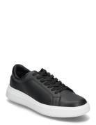 Low Top Lace Up Lth Lave Sneakers Black Calvin Klein