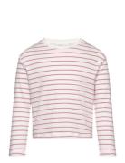 100% Cotton Striped T-Shirt Tops T-shirts Long-sleeved T-shirts Pink M...