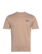 T-Shirt Tops T-shirts Short-sleeved Beige EA7