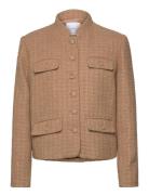 Tweed Jacket With Mandarin Collar Outerwear Jackets Light-summer Jacke...