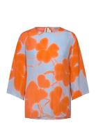 Oaja Ketunleipä Tops Blouses Short-sleeved Orange Marimekko