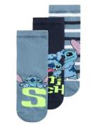 Nmmmik Stitch 3P Sock Wdi Socks & Tights Socks Blue Name It