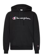 Hooded Sweatshirt Tops Sweat-shirts & Hoodies Hoodies Black Champion