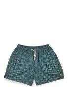 Floral Swimshorts Badeshorts Green Portia 1924