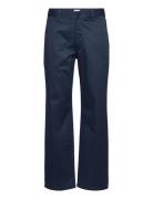 Stefan Classic Trousers Designers Trousers Chinos Navy WOOD WOOD