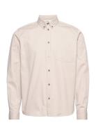 Andrew Classic Denim Shirt Designers Shirts Casual Beige WOOD WOOD