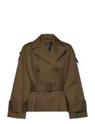 Denby Trench Coat Trench Coat Kåpe Green French Connection