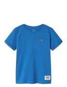 Nkmvincent Ss Top F Noos Tops T-shirts Short-sleeved Blue Name It