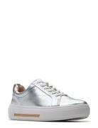 Hollyhock Walk D Lave Sneakers Silver Clarks