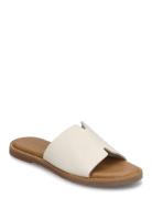 Women Slides Flate Sandaler White Tamaris